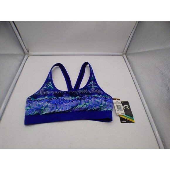 TYR Women's Emerald Lake Racerback Bikini Top, Size L (10/12); Velvet/Turquoise - Picture 7 of 12